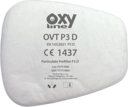 Prefiltr przeciwpyłowy Oxyline OxyPRO OVT P3 D